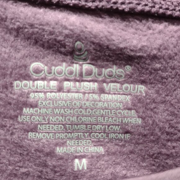 Cuddl Duds Double Plush Velour crew necks - bundle of 4 - NWOT - size M - velvet - Picture 7 of 10